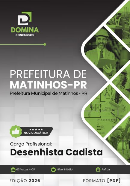 Apostila Desenhista Cadista Matinhos PR 2026