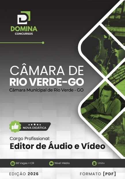 Apostila Editor de Áudio e Vídeo Câmara Rio Verde GO 2026