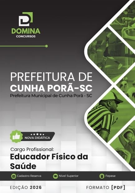 Apostila Educador Físico da Saúde Cunha Porã SC 2026