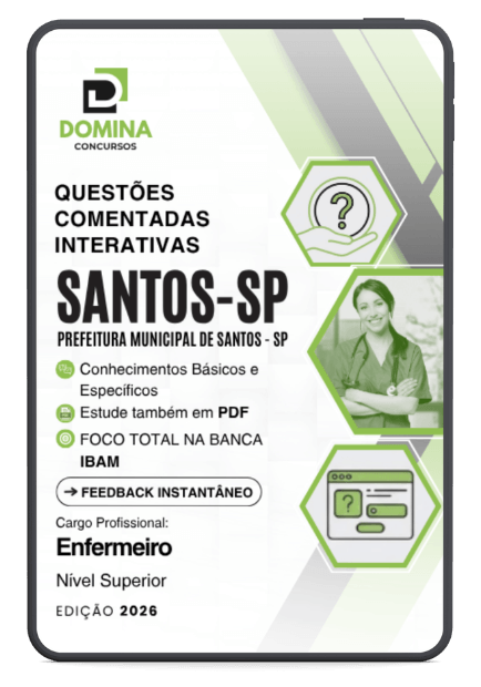 1250 Questões Comentadas Enfermeiro Santos SP