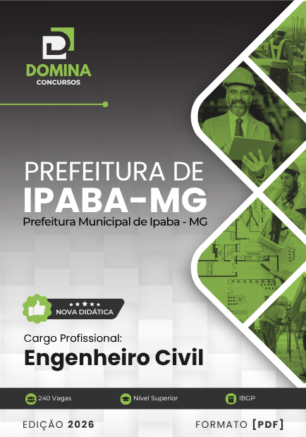 Apostila Engenheiro Civil Ipaba MG 2026