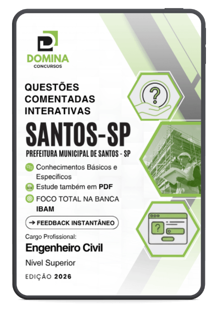 1250 Questões Comentadas Engenheiro Civil Santos SP