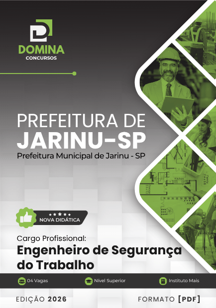 Apostila Engenheiro de Segurança do Trabalho Jarinu SP 2026