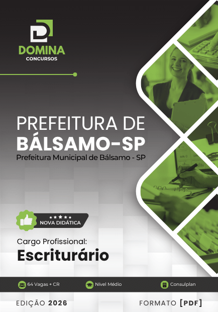 Apostila Escriturário Bálsamo SP 2026