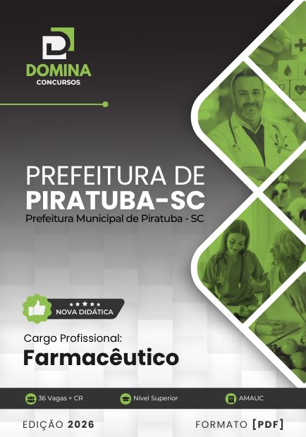 Apostila Farmacêutico Prefeitura Piratuba SC 2026