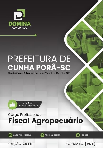 Apostila Fiscal Agropecuário Cunha Porã SC 2026
