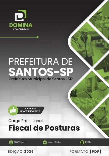 Apostila Fiscal de Posturas Santos SP 2026