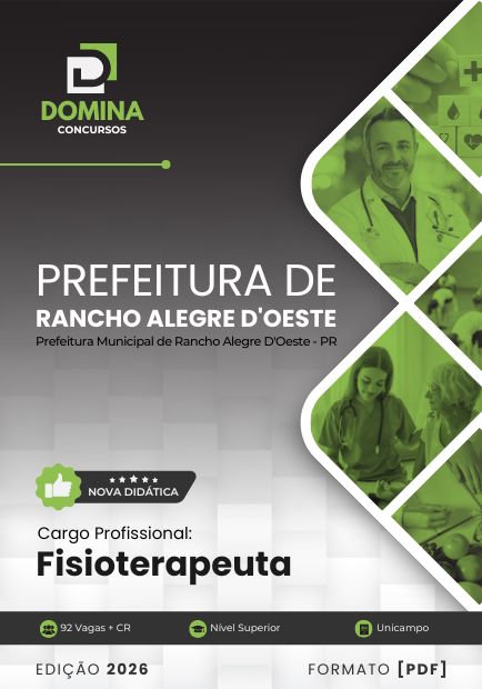 Apostila Fisioterapeuta Rancho Alegre D'Oeste PR 2026