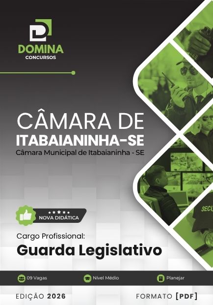 Apostila Guarda Legislativo Câmara Itabaianinha SE 2026