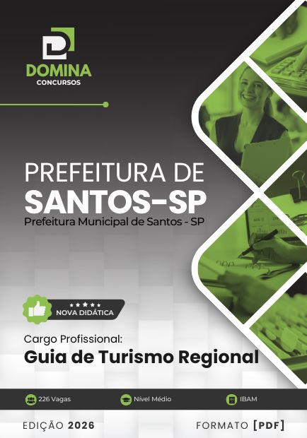 Apostila Guia de Turismo Regional Santos SP 2026