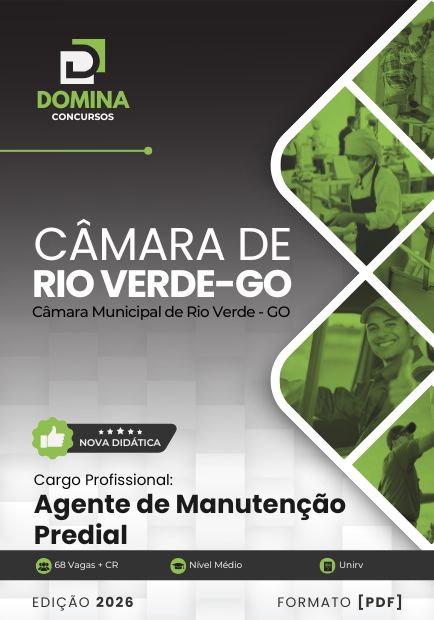 Apostila Agente de Manutenção Predial Câmara Rio Verde GO 2026