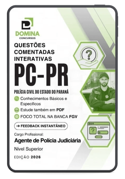 1500 Questões Comentadas Polícia Civil PC PR Agente de Polícia Judiciária