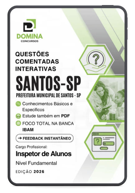 750 Questões Comentadas Inspetor de Alunos Santos SP