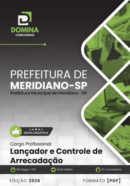 Apostila Lançador e Controle de Arrecadação Meridiano SP 2026