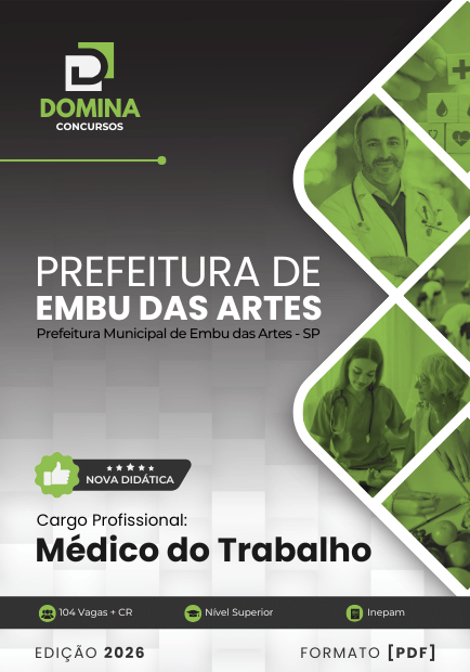 Apostila Médico do Trabalho Embu das Artes SP 2026