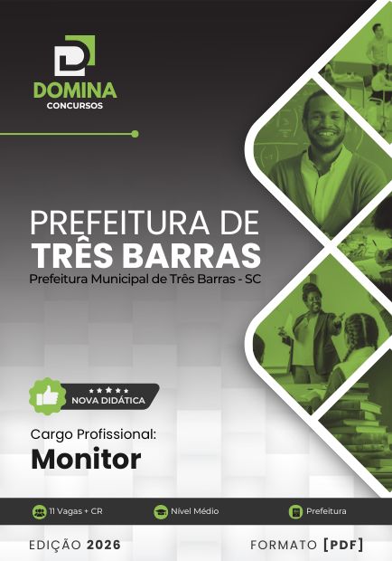 Apostila Monitor Três Barras SC 2026