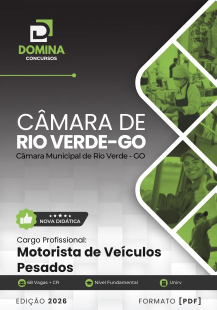 Apostila Motorista de Veículos Pesados Câmara Rio Verde GO 2026