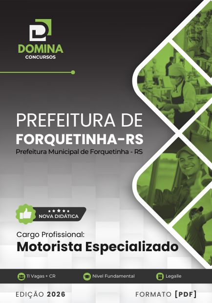 Apostila Motorista Especializado Forquetinha RS 2026