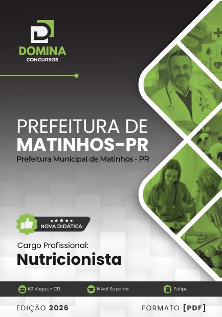Apostila Nutricionista Matinhos PR 2026