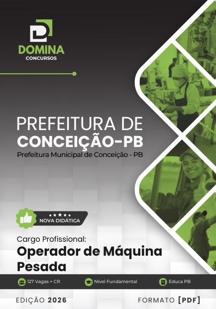 Apostila Operador de Máquina Pesada Conceição PB 2026