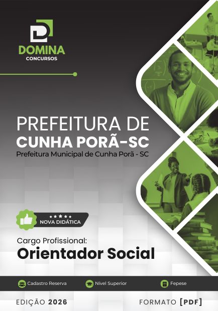 Apostila Orientador Social Cunha Porã SC 2026
