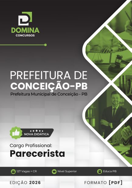 Apostila Procurador Parecerista Conceição PB 2026