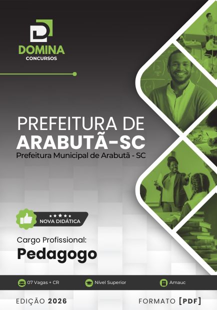 Apostila Pedagogo Arabutã SC 2026