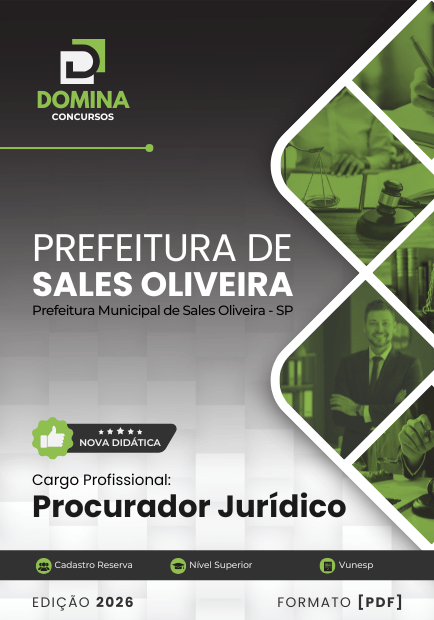Apostila Procurador Jurídico Sales Oliveira SP 2026