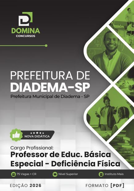 Apostila Professor de Deficiência Física Diadema SP 2026