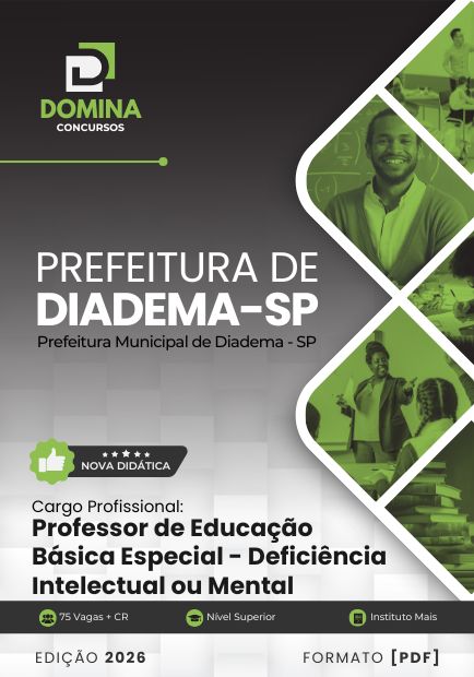 Apostila Professor de Deficiência Intelectual Diadema SP 2026