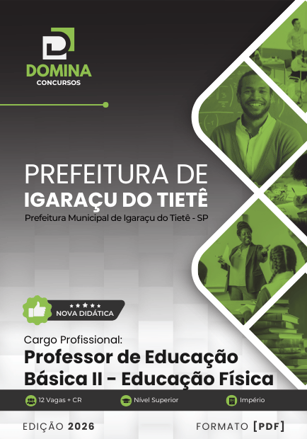 Apostila Professor de Educação Física Igaraçu do Tietê SP 2026