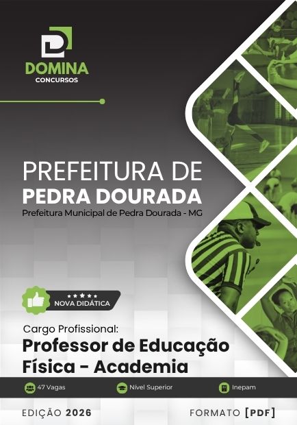 Apostila Professor de Educação Física Pedra Dourada MG 2026