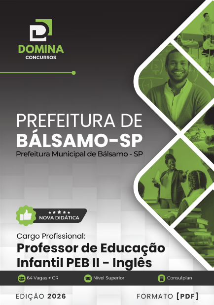 Apostila Professor de Inglês Bálsamo SP 2026