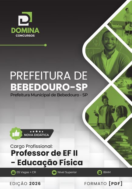 Apostila Professor de Educação Física Bebedouro SP 2026