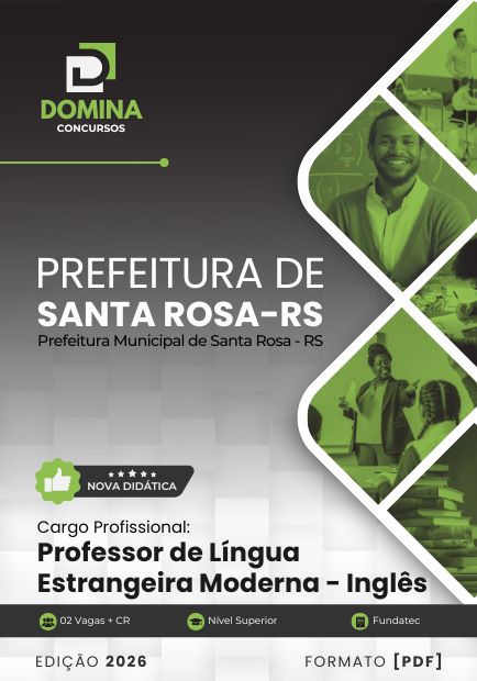 Apostila Professor de Inglês Santa Rosa RS 2026