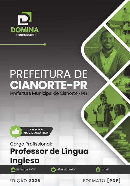 Apostila Professor de Inglês Cianorte PR 2026