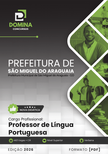 Apostila Professor de Português São Miguel do Araguaia GO 2026