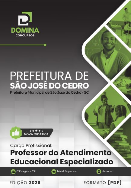 Apostila Professor do Atendimento Educacional Especializado São José do Cedro SC 2026