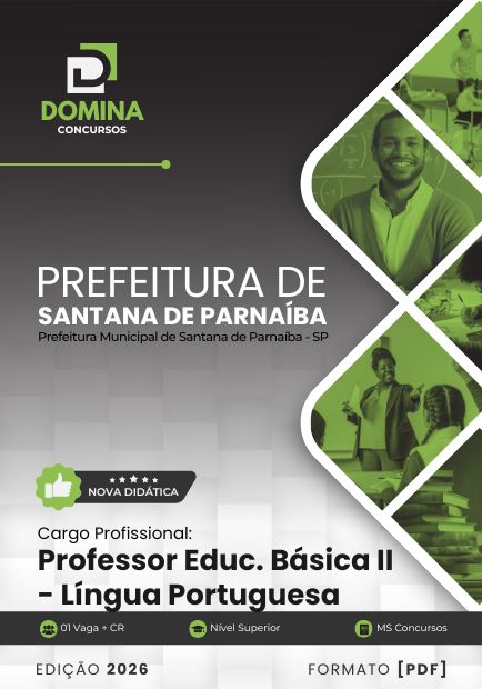 Apostila Professor de Português Prefeitura de Santana de Parnaíba SP 2026