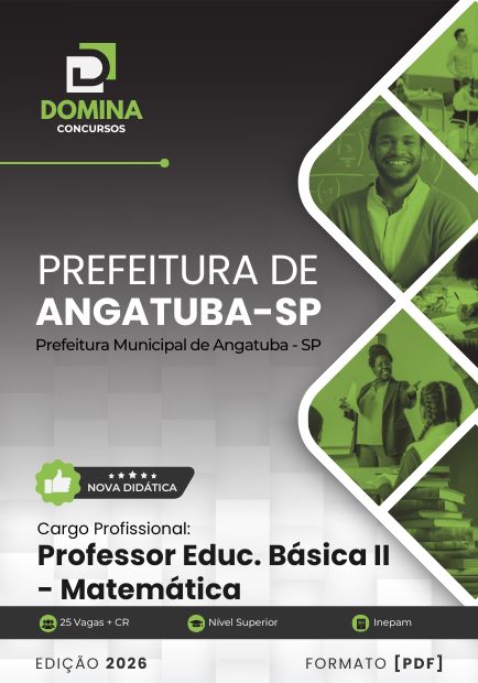 Apostila Professor de Matemática Angatuba SP 2026