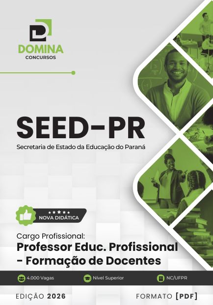 Apostila Professor Educação Profissional Formação de Docentes SEED PR 2026
