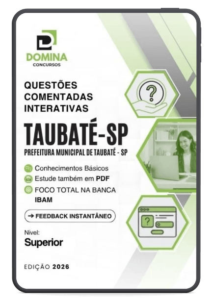1000 Questões Comentadas Nível Superior Taubaté SP