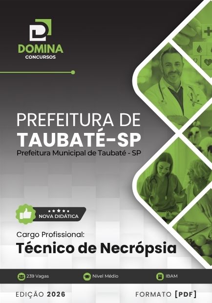 Apostila Técnico de Necrópsia Taubaté SP 2026