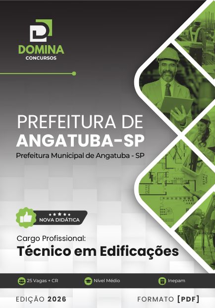Apostila Técnico em Edificações Angatuba SP 2026