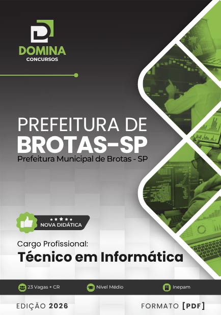 Apostila Técnico em Informática Brotas SP 2026
