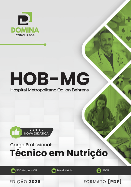 Apostila Técnico em Nutrição Hospital Odilon Behrens HOB MG 2026