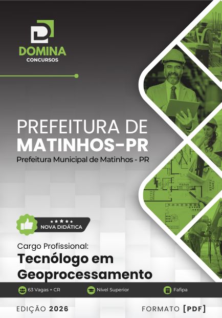 Apostila Tecnólogo em Geoprocessamento Matinhos PR 2026