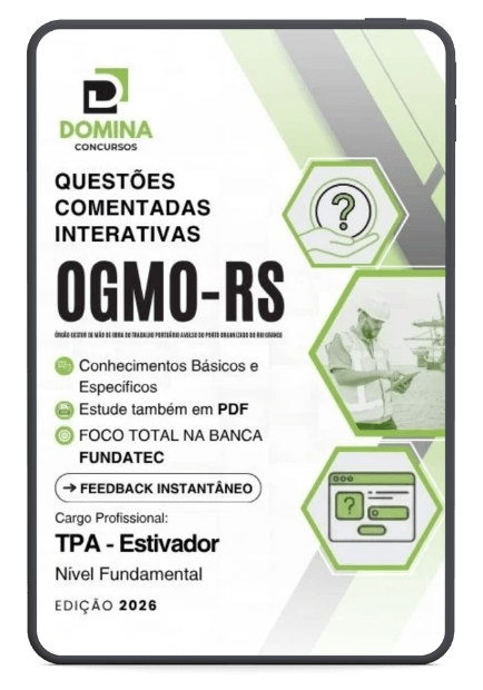 750 Questões Comentadas Estivador OGMO RS