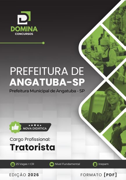 Apostila Tratorista Angatuba SP 2026