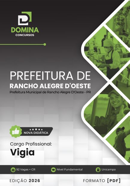 Apostila Vigia Rancho Alegre D'Oeste PR 2026